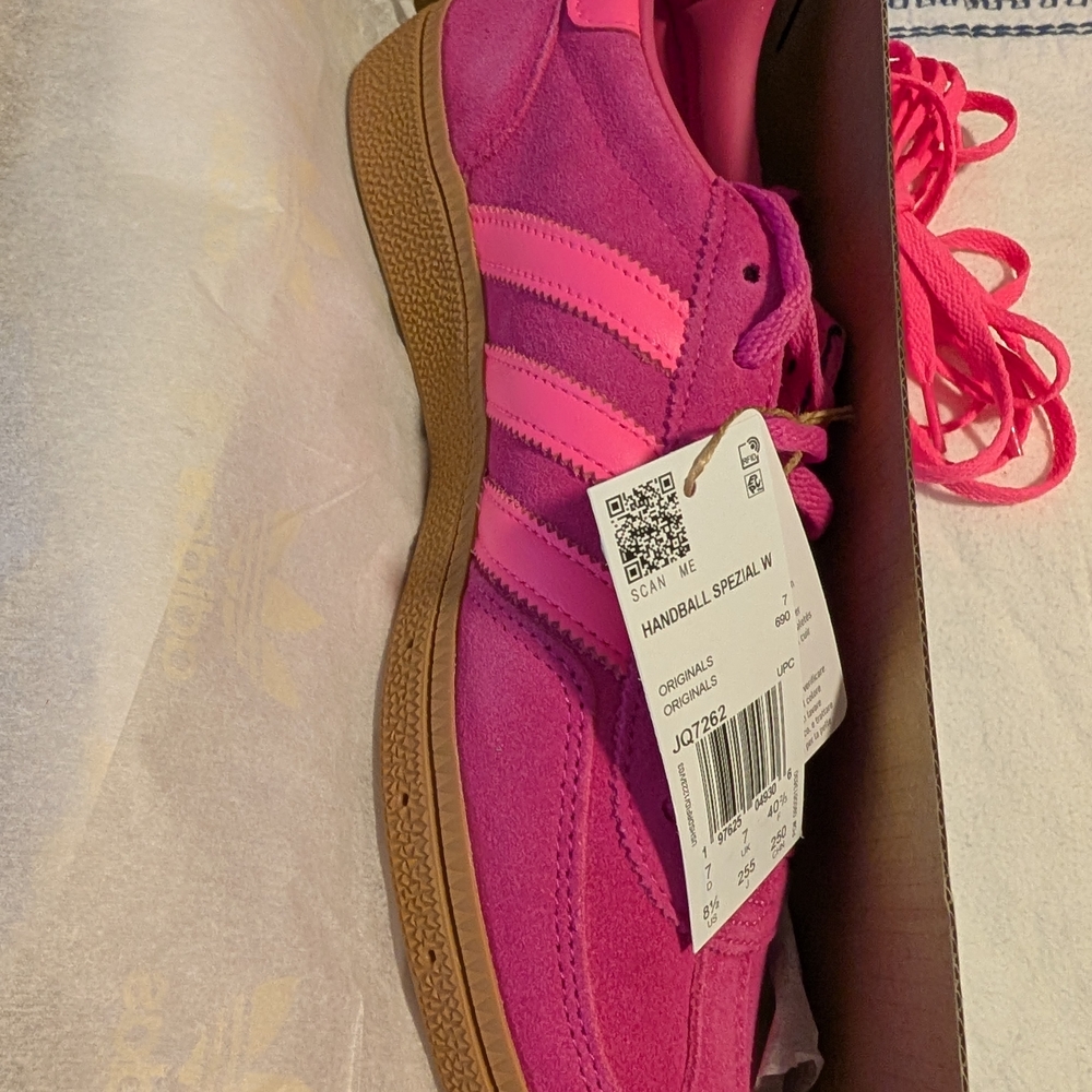 Handball Spezial Semi Lucid Fuschia/ Lucid Pink Shoes - Picture 4 of 6